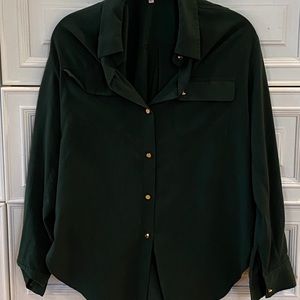 Emerald Green Juicy Couture Button Down